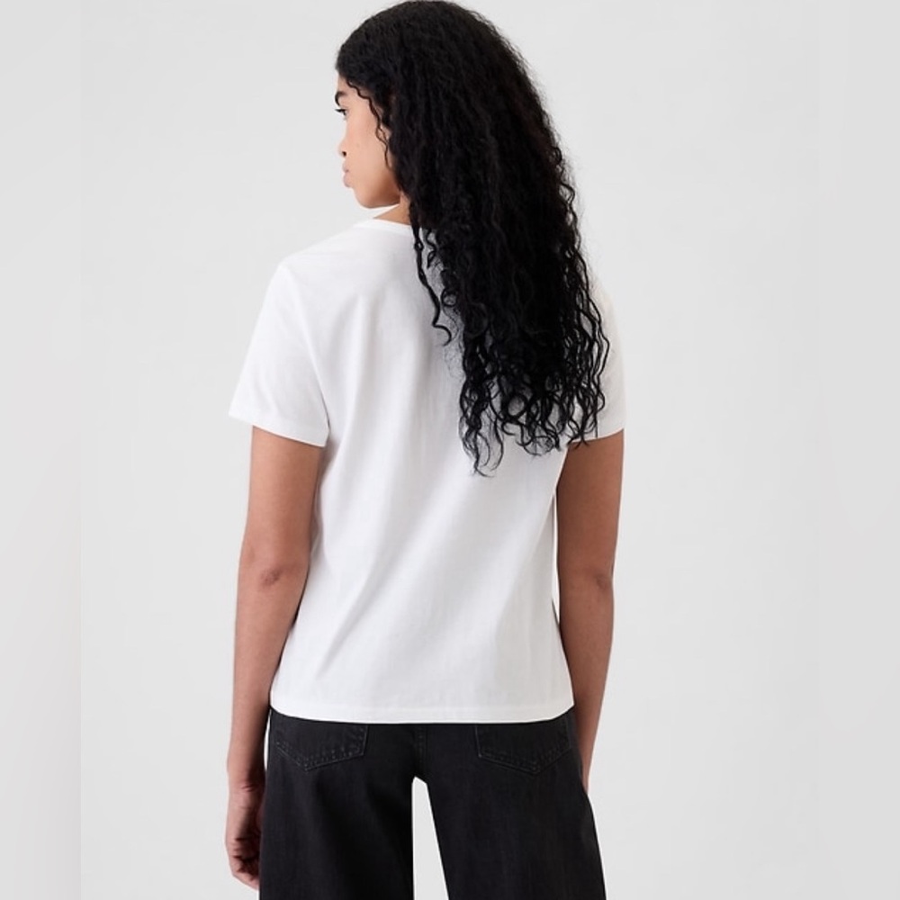 Gap White Organic Cotton T Shirt - Picture 2 of 6